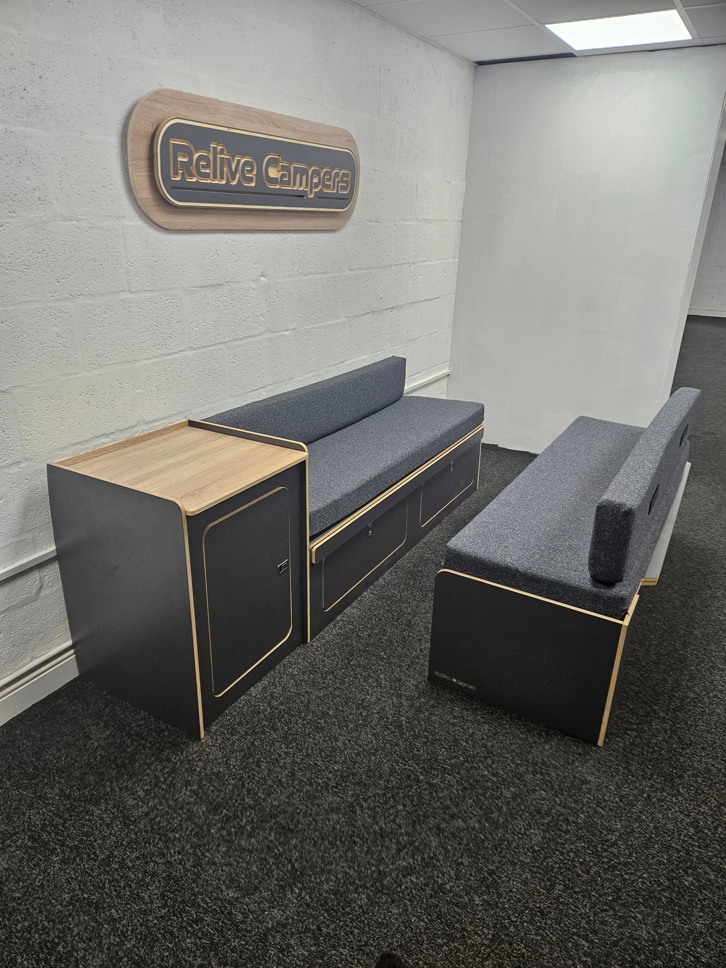 Campervan Bed and Cabinet- Customisable Colours - VW T5/T6/ LWB
