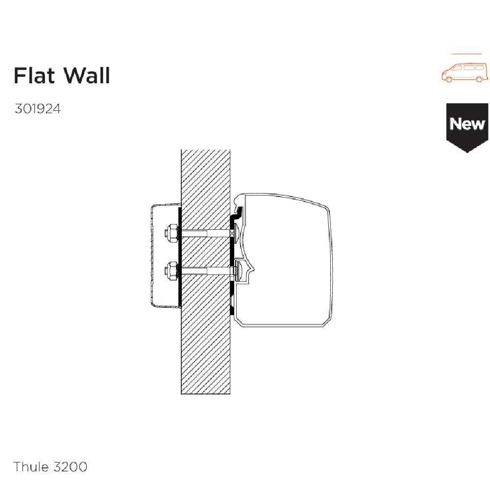 Thule 3200 Awning Adapters - Secure bracket connections