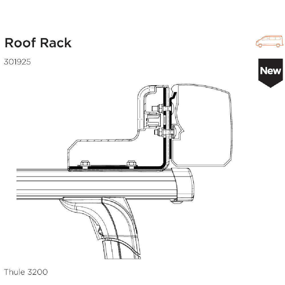 Thule 3200 Awning Adapters - Secure bracket connections