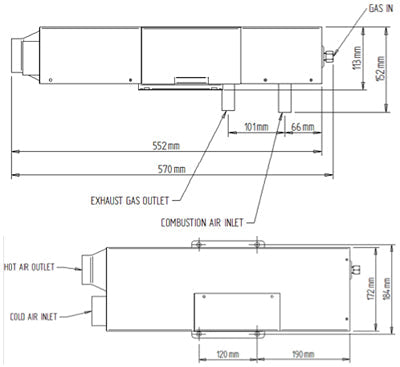 PROPEX HS2000E GAS & MAINS HEATER Relive Campers