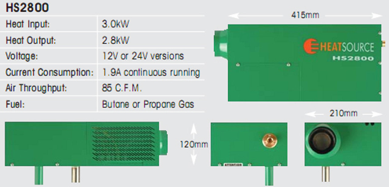 PROPEX HS2800 GAS HEATER