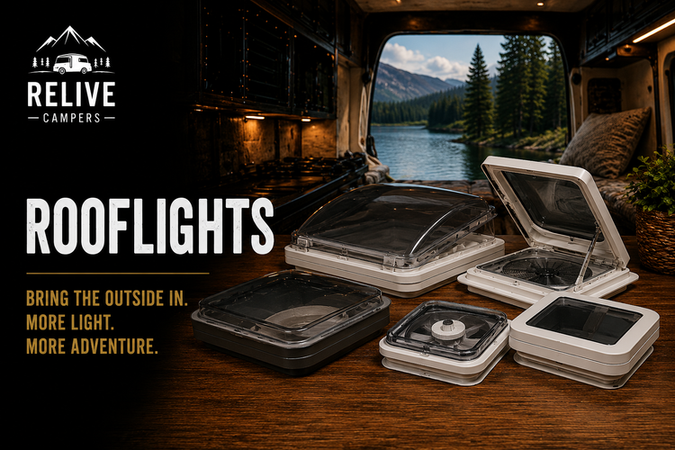 Rooflights and roof ventilation systems for campervans, motorhomes and caravans