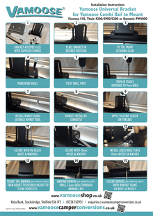 BRACKET/ADAPT. TO FIT 4200 TO VAMOOSE COMBI RAIL Relive Campers