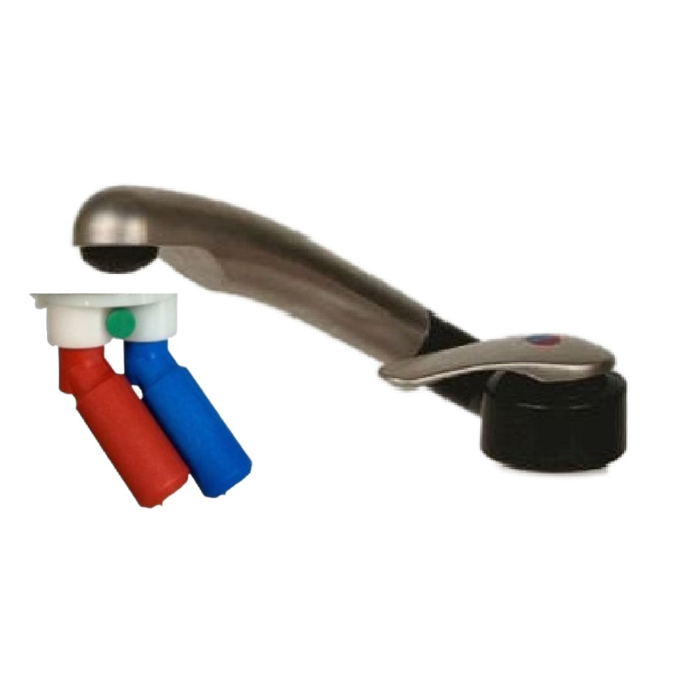 Reich Twist R/H Mixer Tap (Matt/Nickel - Smooth Fittings)