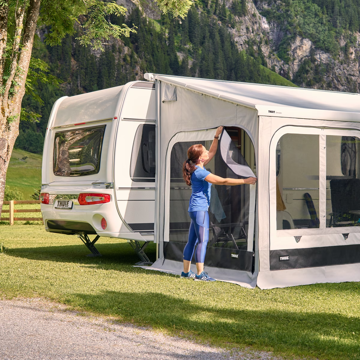 Thule QuickFit mosquito fly screen for campervan awning tent

