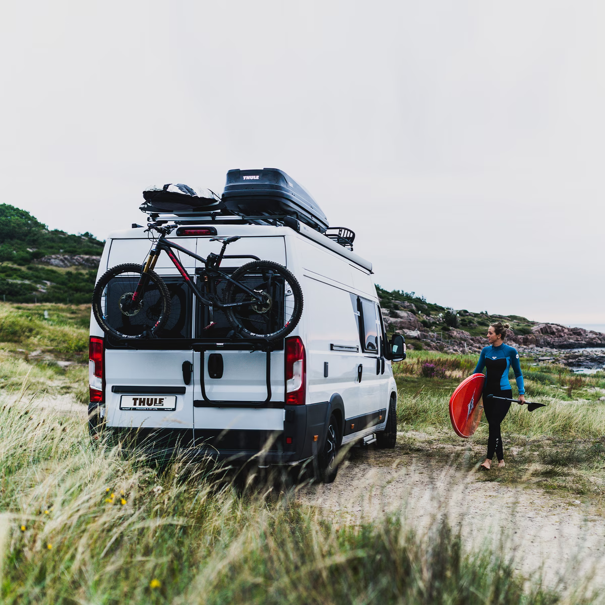 Thule Elite Van XT Black Bike Rack – 2 Bike Campervan Carrier