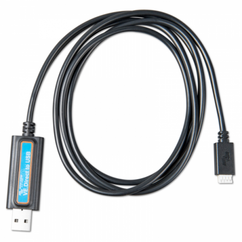 Victron VE.Direct to USB Interface Cable - for monitoring a Victron MPPT solar charge controller /… - VE-USB