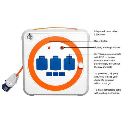 Powerpro Multi-Use 15m Mains Extension Lead