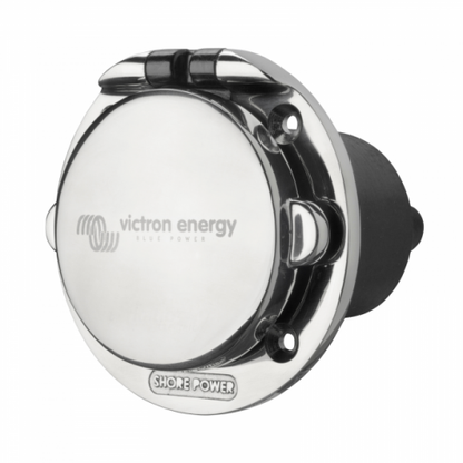 Victron 16A 250VAC Stainless Steel Power Inlet (2p/3w) - VPINLET