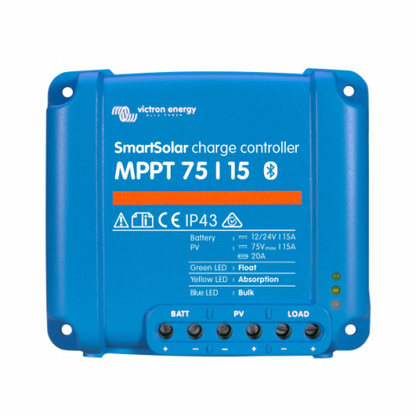 Victron SmartSolar MPPT Bluetooth Solar Charge Controller - 75/15 15A