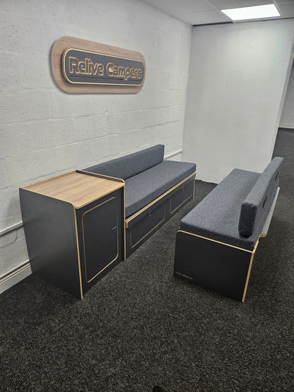 Campervan Bed and Cabinet- Customisable Colours - VW T5/T6/ LWB