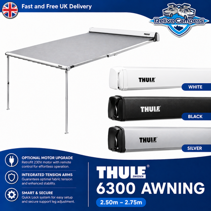 Thule 6300 Campervan Awning – Manual/Electric Cassette Awning (3.25m–5.00m)
