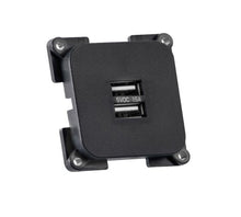 C-Line Twin USB Charging Socket 1A & 2.1A Black or Grey