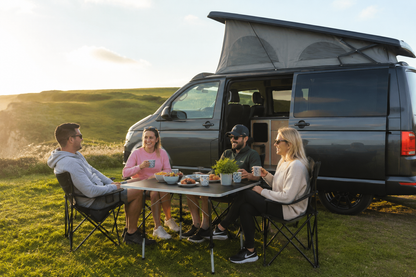 Royal Leisure Kingham Large Adjustable Camping Table – Foldable Steel Table