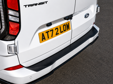 THQ Matte Black Rear Bumper Protector for Ford Transit Custom Gen 2 & VW Transporter T7