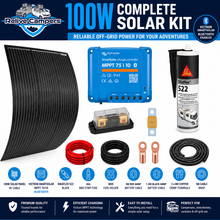 100W Complete Victron Solar Kit with SmartSolar MPPT 75/10 Controller and Optional Lithium Battery Upgrade