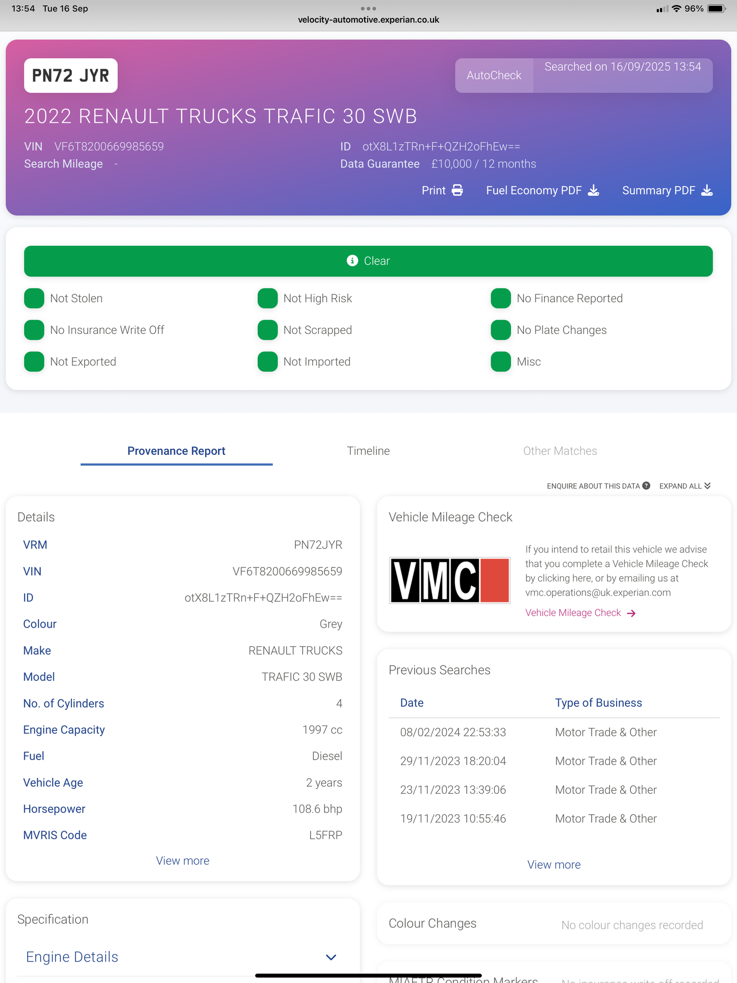 Renault Trafic 4 berth Pop Top Campervan Relive Campers and Conversions