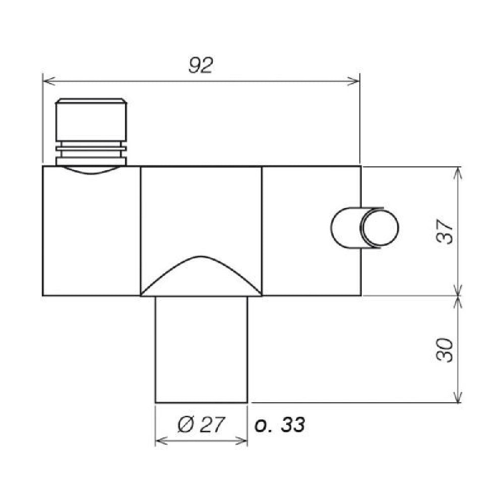 Reich Trend A Table Top Shower Mixer Tap (Chrome - Serrated Fittings)
