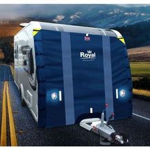Royal Leisure caravan front towing cover 217cm x 253cm with LED lights