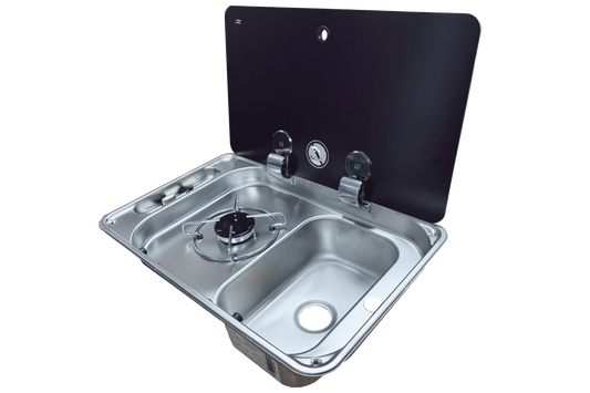 DOMETIC FL1323 Sink+Hob  (left or right hand), PIEZO IGNITE