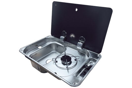 DOMETIC FL1323 Sink+Hob  (left or right hand), PIEZO IGNITE