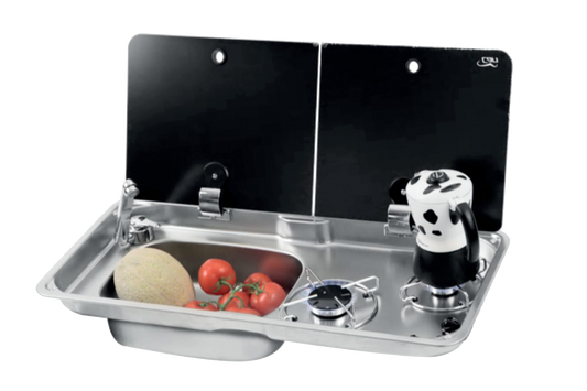 DOMETIC FL1766 SINK HOB COMBI (left or right hand), PIEZO IGNITE