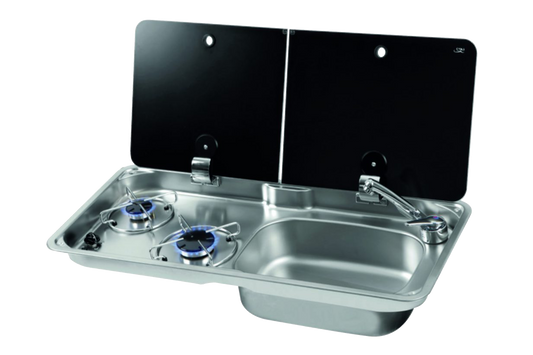 DOMETIC FL1766 SINK HOB COMBI (left or right hand), PIEZO IGNITE
