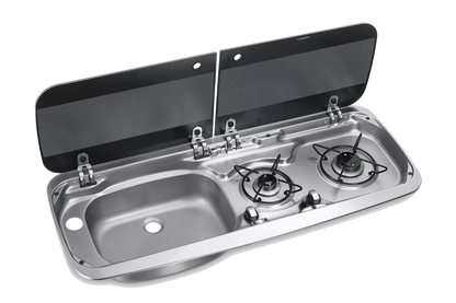 DOMETIC 9222  Sink+Hob  (left or right hand), PIEZO IGNITE