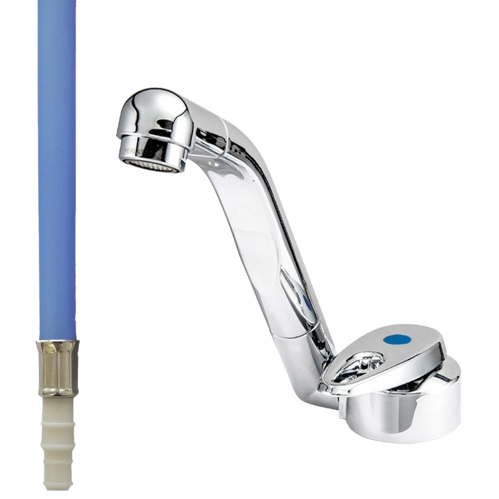 Reich Samba Cold Water Tap (Chrome - Serrated Hose Fitting)