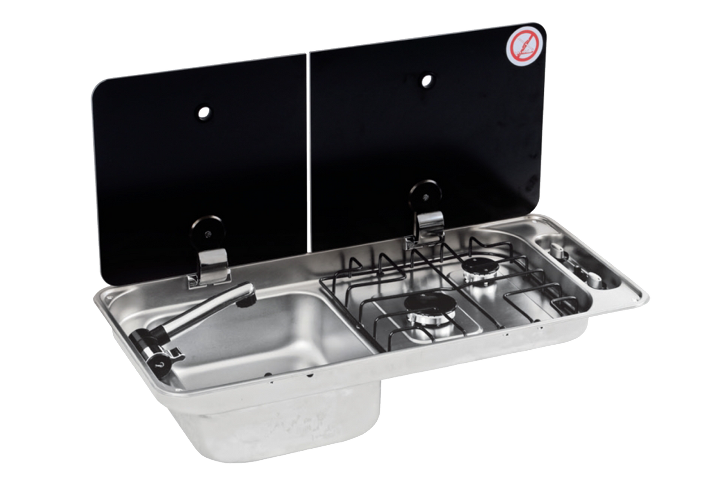 DOMETIC FL1401 Sink+Hob  (left or right hand), PIEZO IGNITE Relive Campers