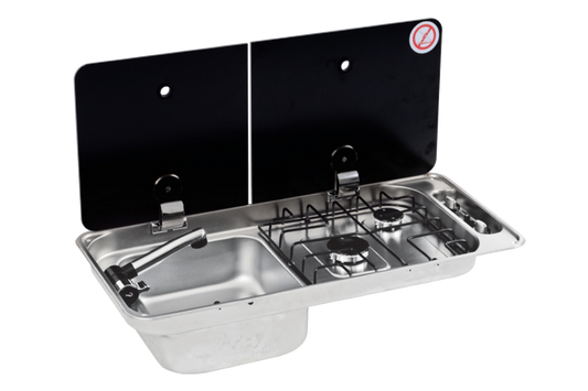 DOMETIC FL1401 Sink+Hob  (left or right hand), PIEZO IGNITE