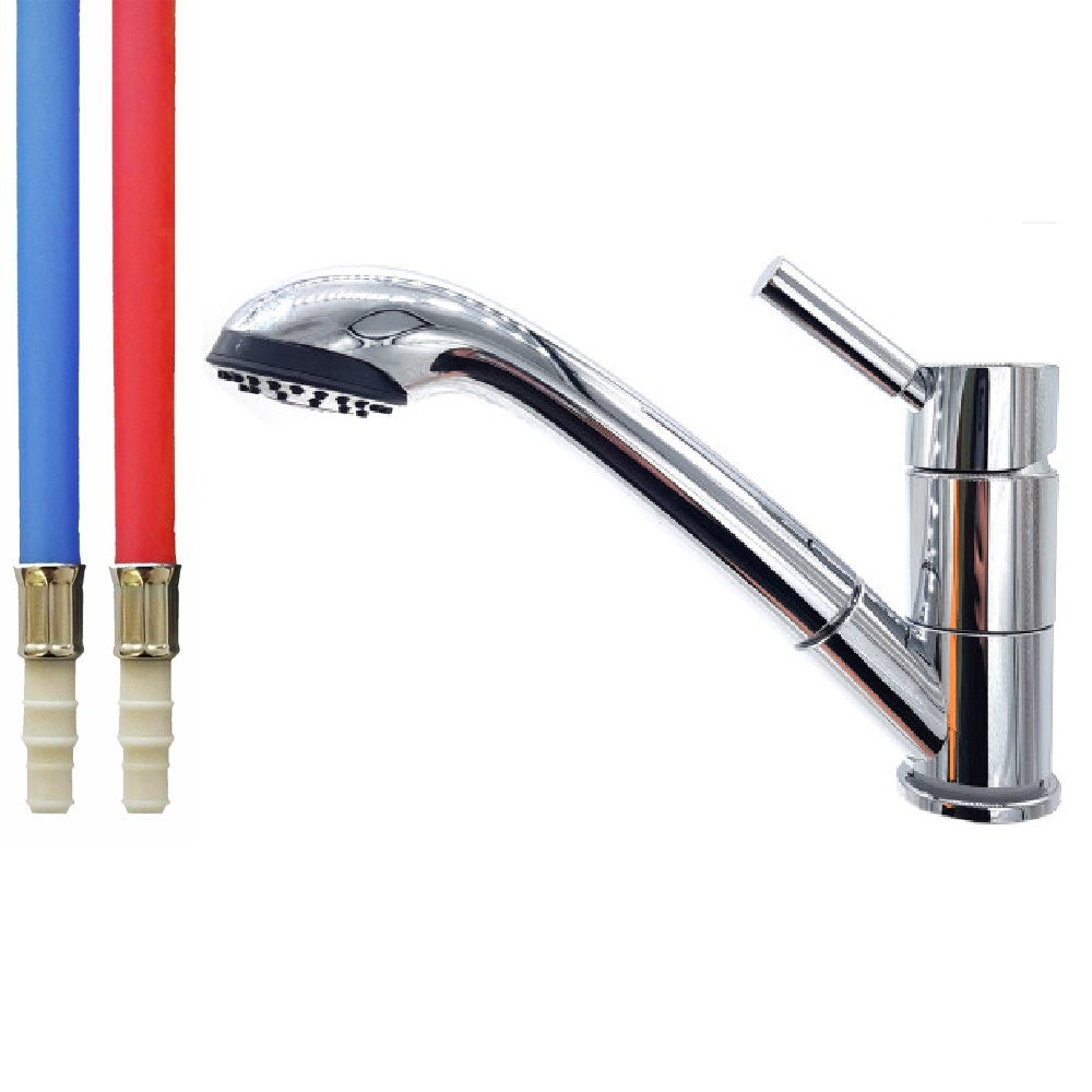 Reich Trend E Shower Tap w/Julia Head (Chrome - Serrated Hose Fittings)