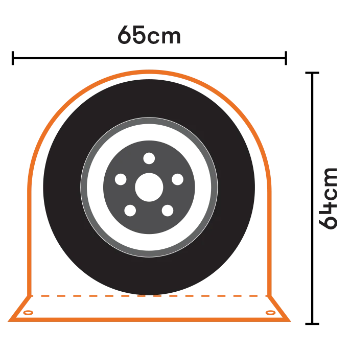 Vehicle Wheel Cover for Caravan, Motorhome & Campervan