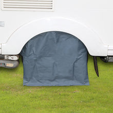 Quest Leisure wheel cover fitted to caravan motorhome or campervan wheel