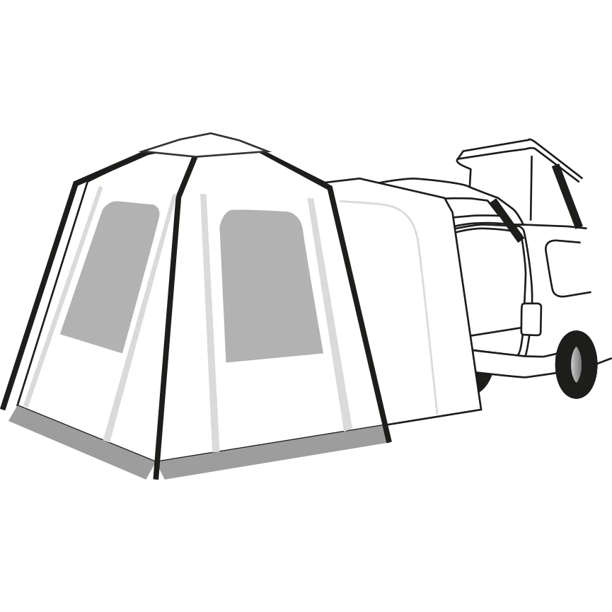 Kestrel Air Drive Away Tailgate Awning for VW Transporter  T5, T6 & T6.1