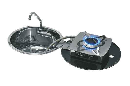 FOLDY - SINK/HOB COMBI, PIEZO IGNITE