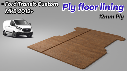 Ford Transit Custom 2013-23 - 12mm Campervan Plywood Flooring (SWB)