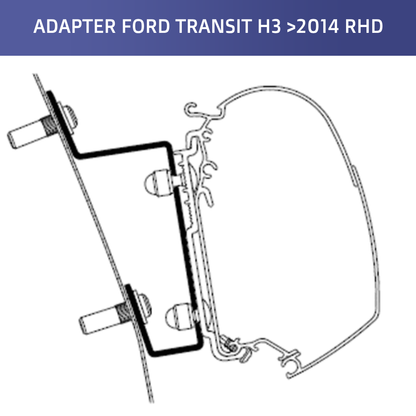 ADAPTER FORD TRANSIT H3 >2014     -   R/L Hand Drive Relive Campers