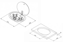 HOODINY OVAL 2 BURNER HOB, PIEZO IGNITE Relive Campers