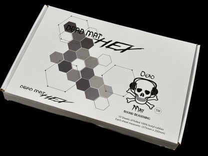 Dead Mat Hex 1.8mm Butyl Sound Deadening Sheets 10 Pack