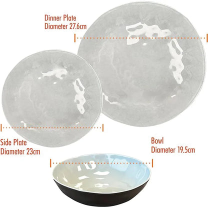 Liberty Capri 12 Piece Melamine Dinner Set