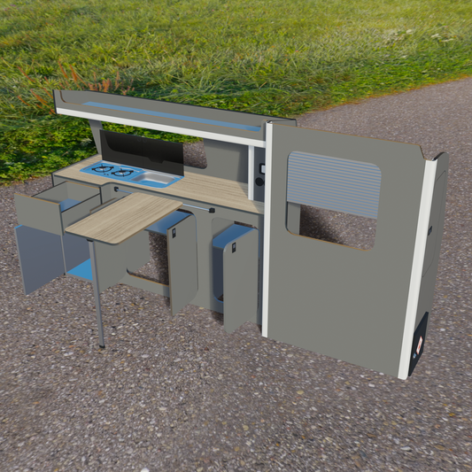 Campervan Kitchen Pod - VW T5/T6 LWB