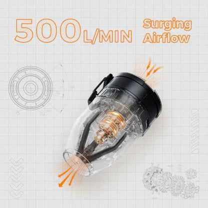 High Speed Rechargeable Air Pump - 2-in-1 Design for Effortless Inflation