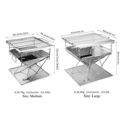 Nomadia Flamo Portable Fire Pit & BBQ Grill
