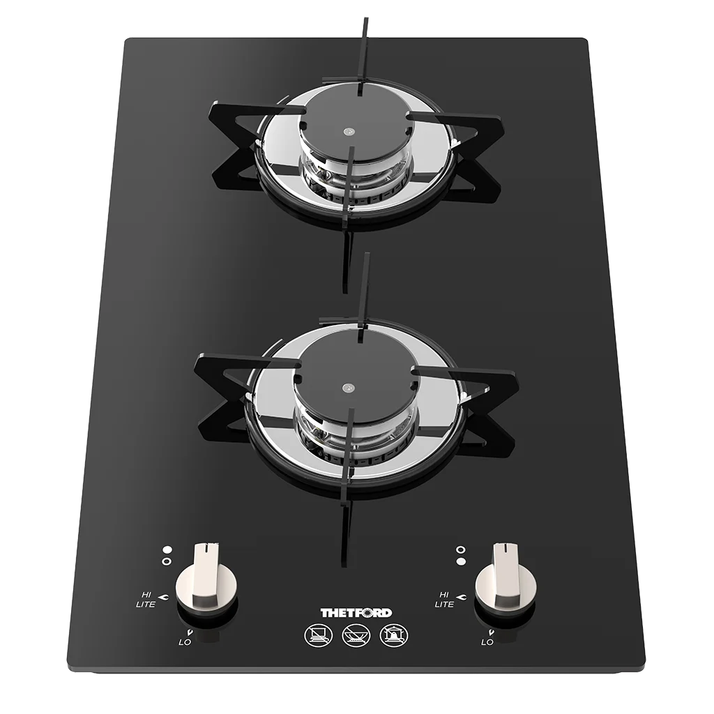 Thetford Topline 922 2 Burner Glass Top Gas Hob