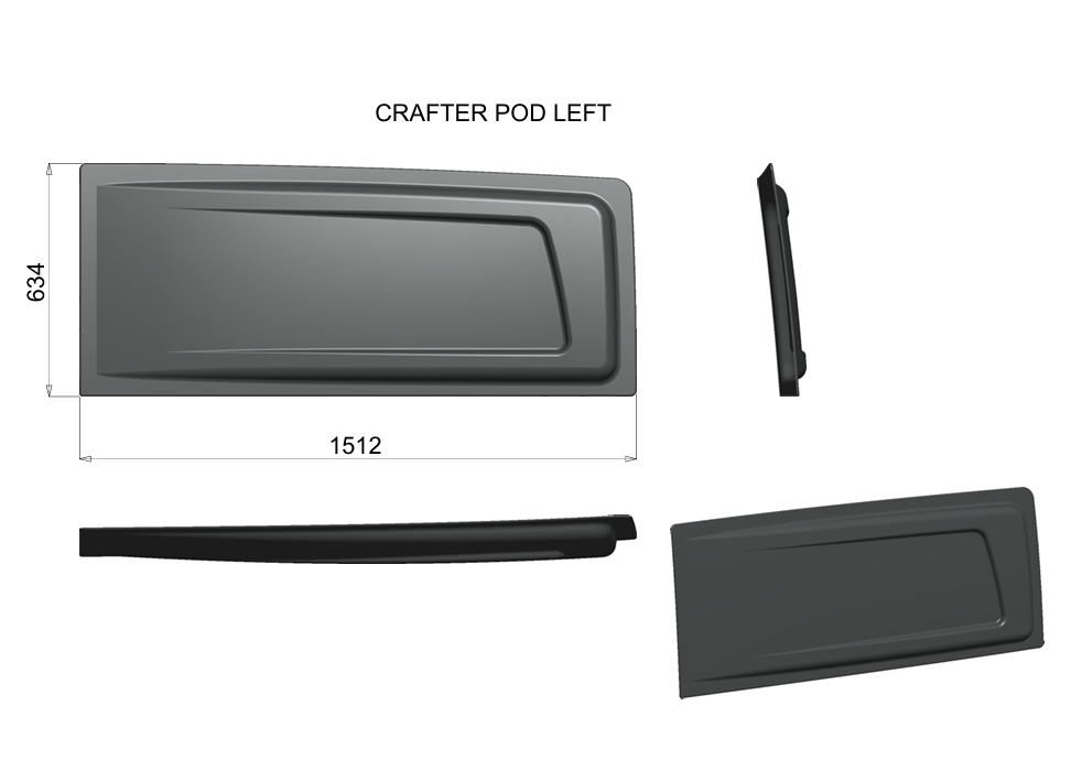 VW Crafter Viper Sleep Pods Pair 2017-Onwards MWB