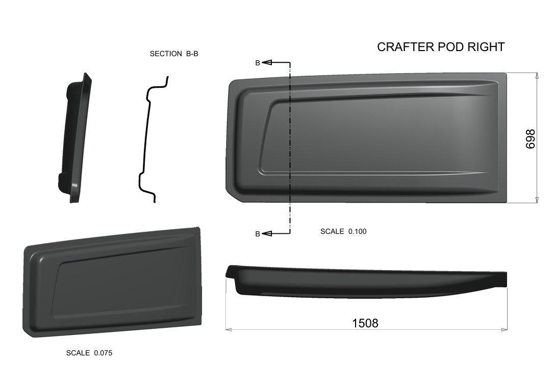VW Crafter Viper Sleep Pods Pair 2017-Onwards MWB