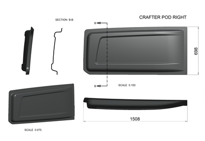 VW Crafter Viper Sleep Pods Pair 2017-Onwards MWB
