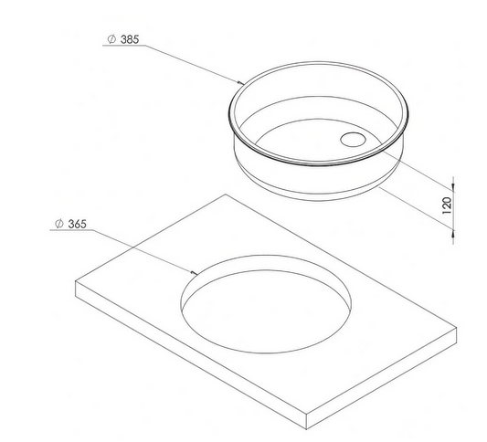 ROUND SINK 365mm