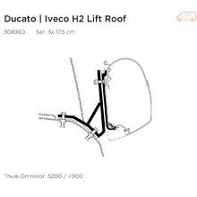 Awning Adapter - Ducato H2 Lift - Thule 5200, 4200 Relive Campers